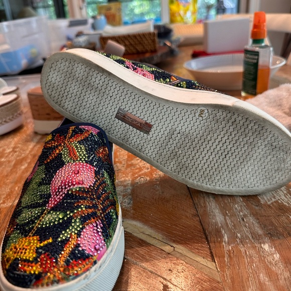 Alex Marie Crystal Embellished Slip-On Shoes - Picture 3 of 6